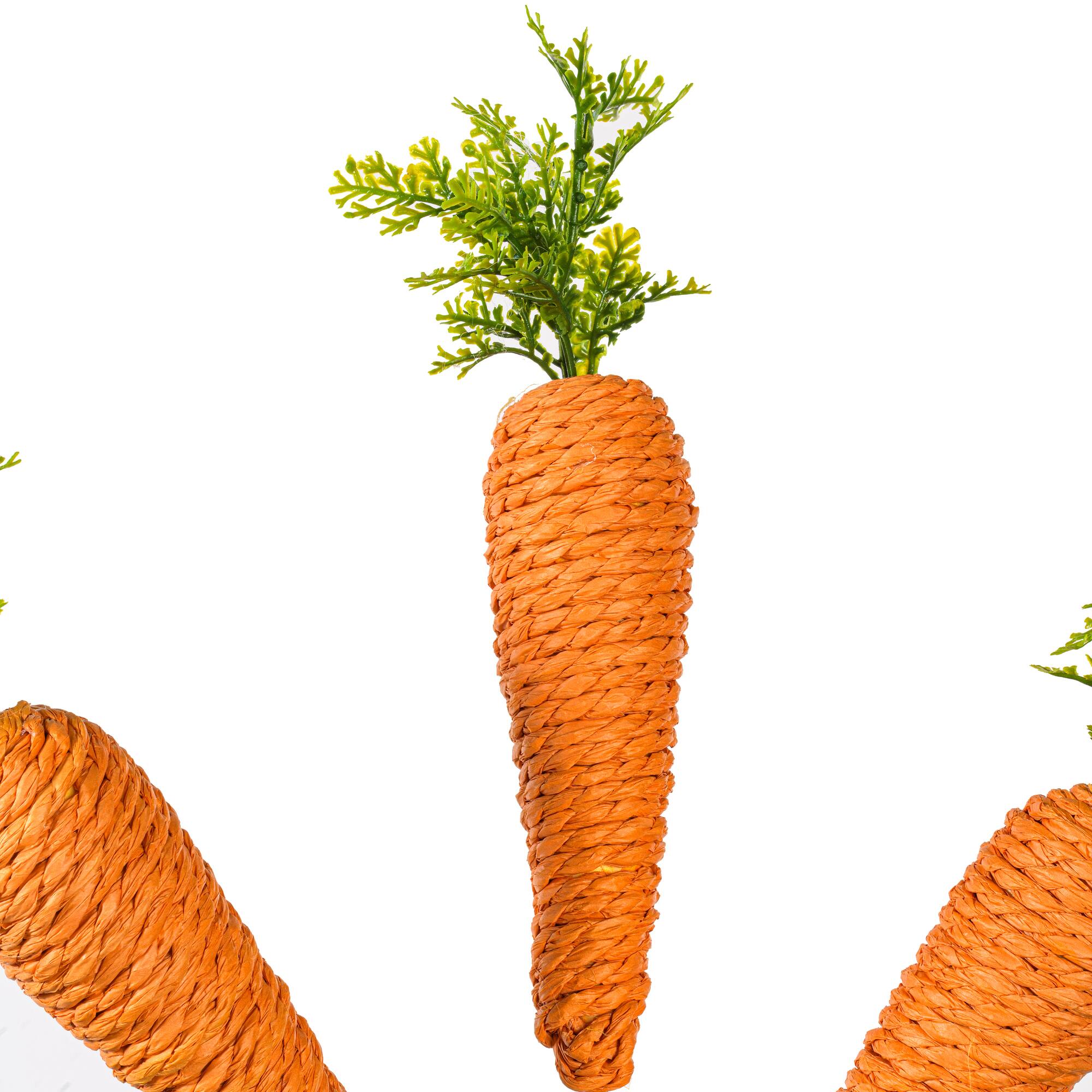 16" Orange Artificial Carrot Sprays, 2ct.